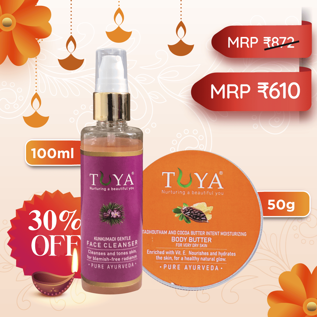 Kunkumadi Face Cleanser (100ml) & Satdoutham and Cocoa Body Butter(50gm)