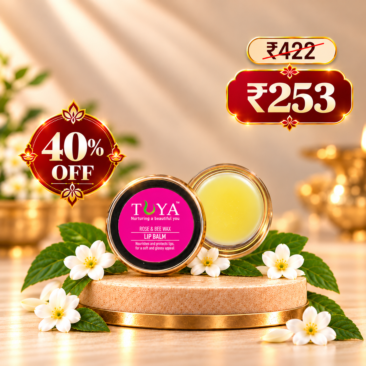 Rose and Bee Wax Lip Balm