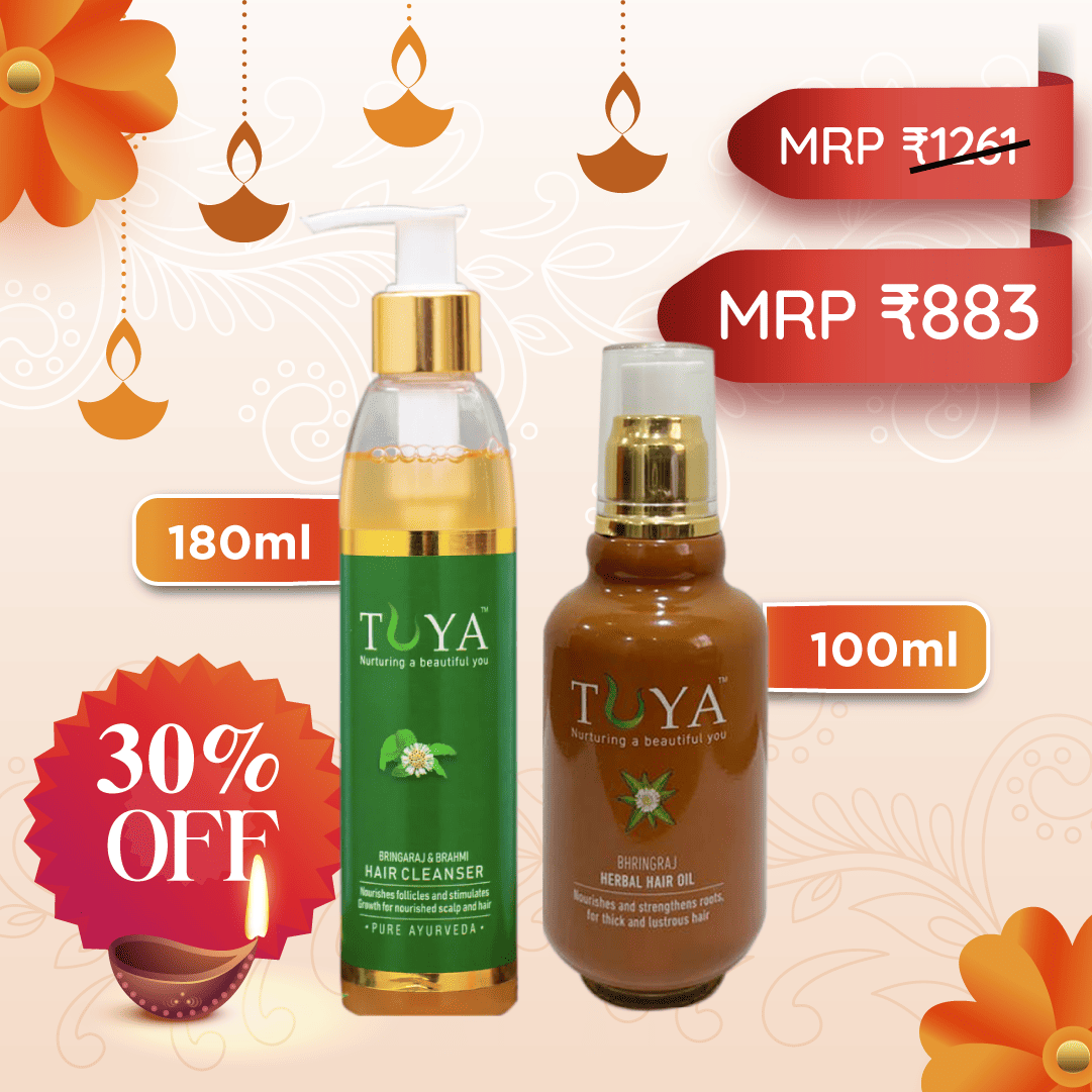 Bhringaraj Hair Oil (100ml) & Bhringaraj Hair Cleanser (180ml)