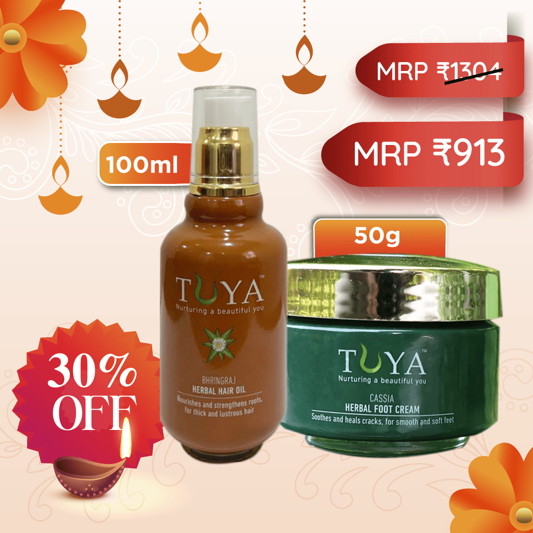 Bhringaraj Hair Oil (100ml) & Cassia Foot Cream (50gm)