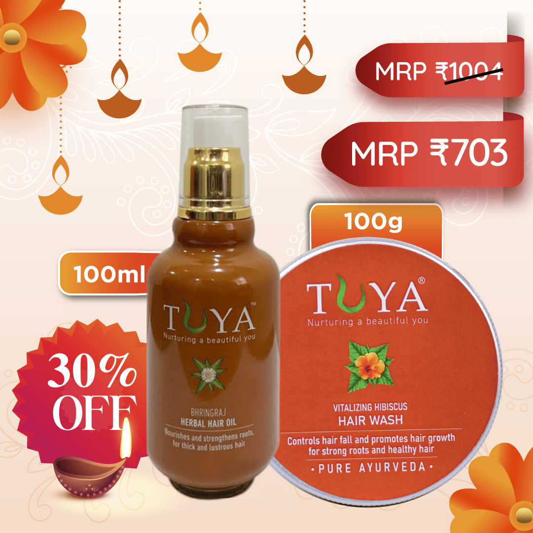 Bhringaraj Hair Oil (100ml) & Hibiscus Hair Wash (100gm)