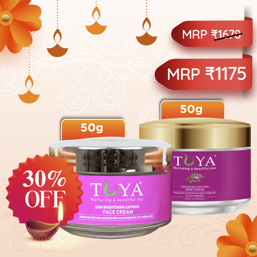 Saffron Face Cream (50gm) & Kunkumadi and Athimathuram Night Cream (50gm)