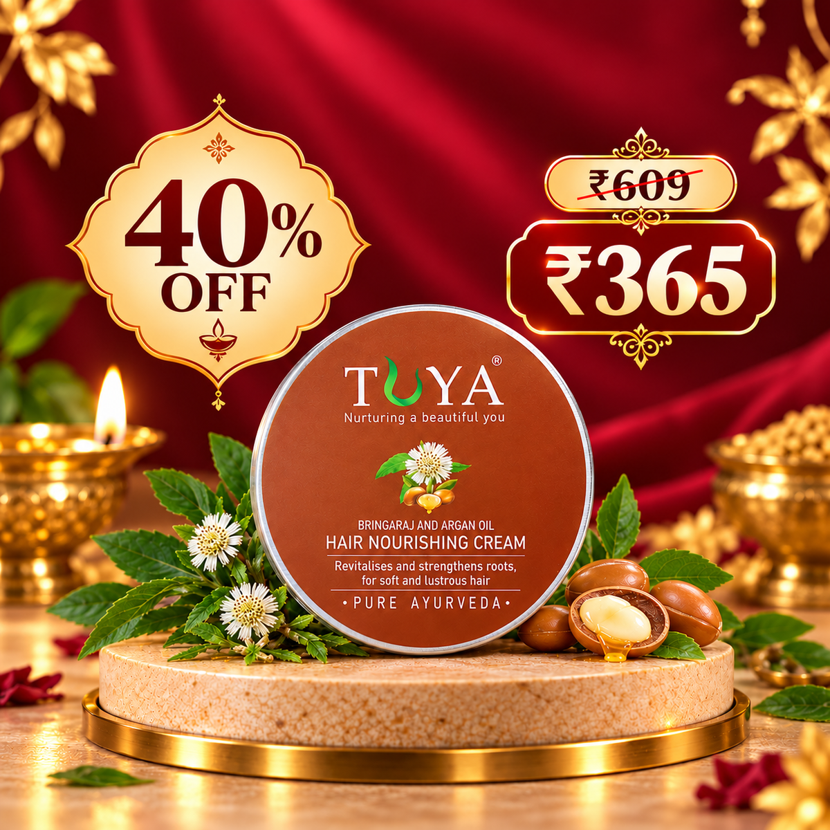 Bhringaraj And Argan Oil Hair Cream