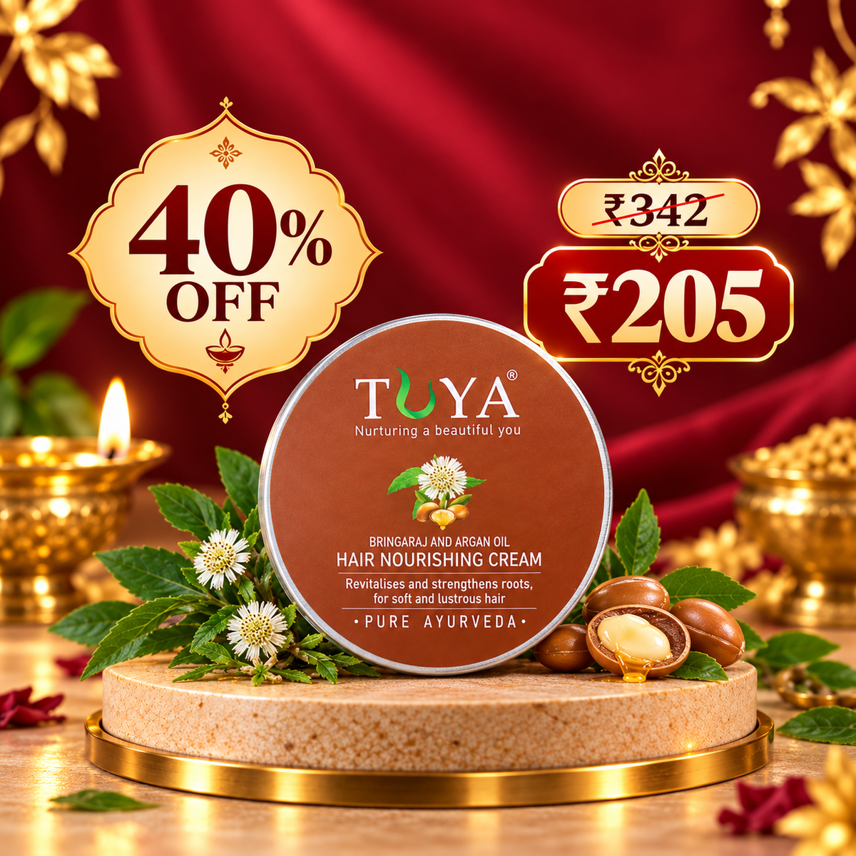Bhringaraj And Argan Oil Hair Cream