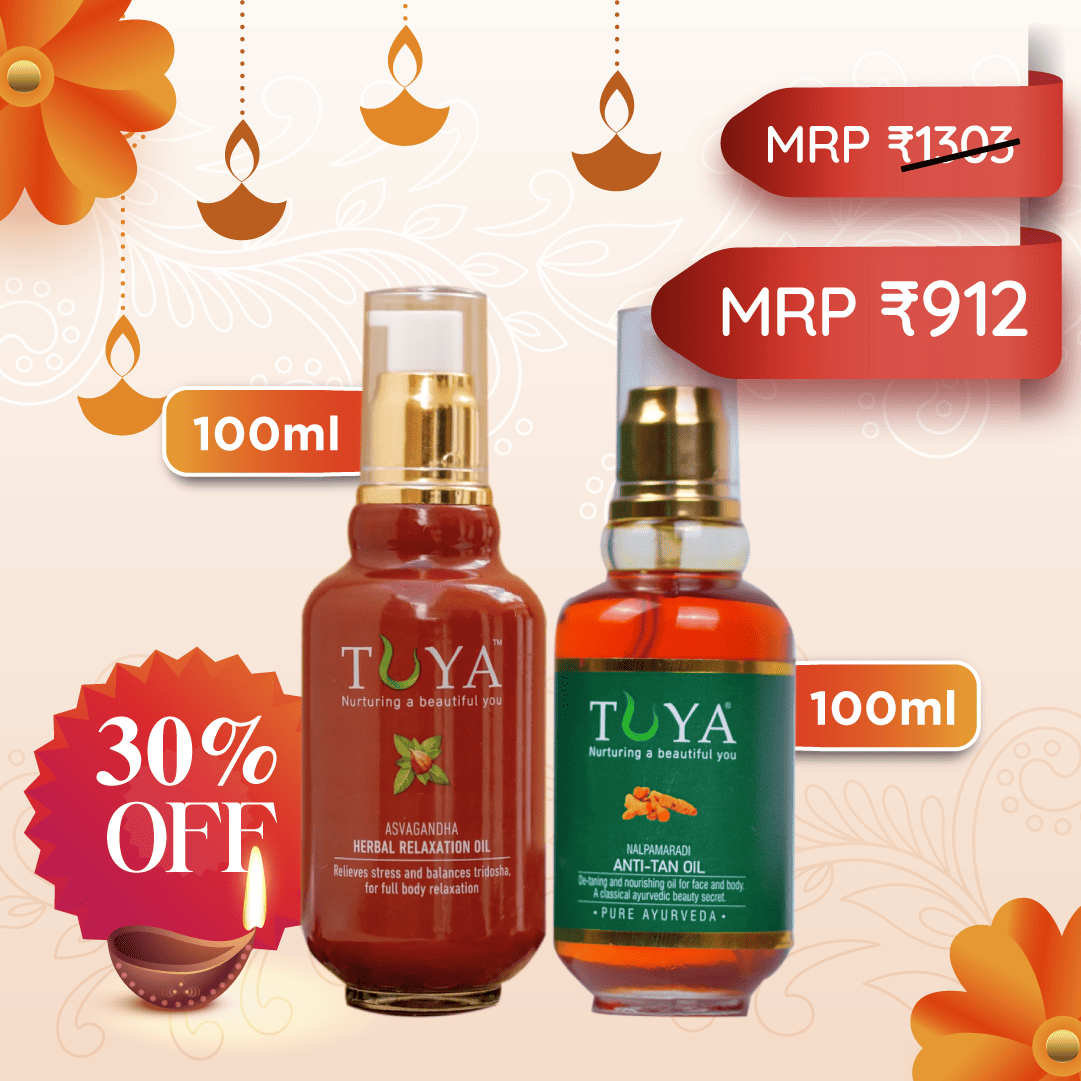 Asvagandha Relaxation Oil (100ml) & Nalpamaradi Anti Tan oil (100ml)