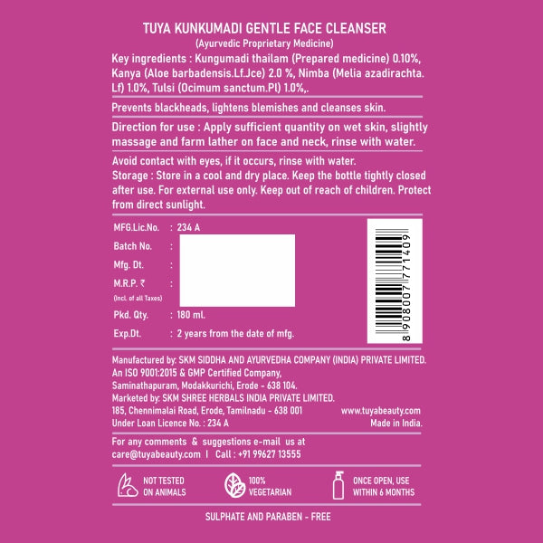 Kunkumadi Face Cleanser