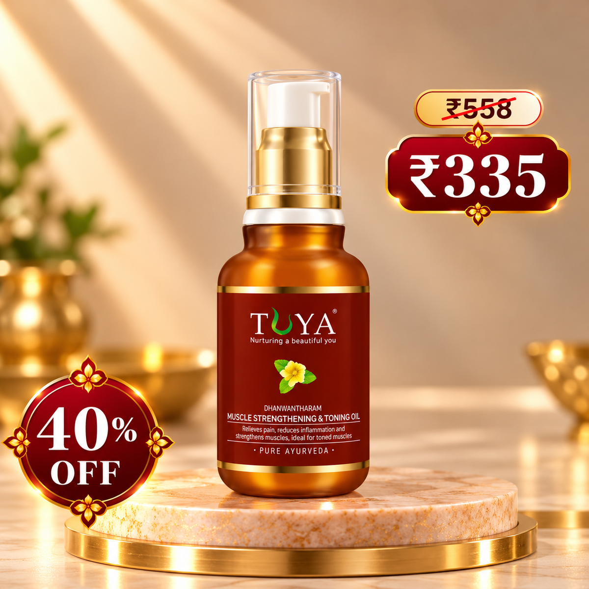 Dhanwantharam Muscle Strengthening And Toning Oil